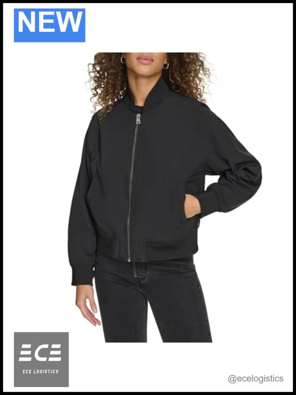 Levi's Lightweight Bomber Jacket with Rib Knit Cuffs & Pockets